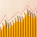 Pencils make graph chart