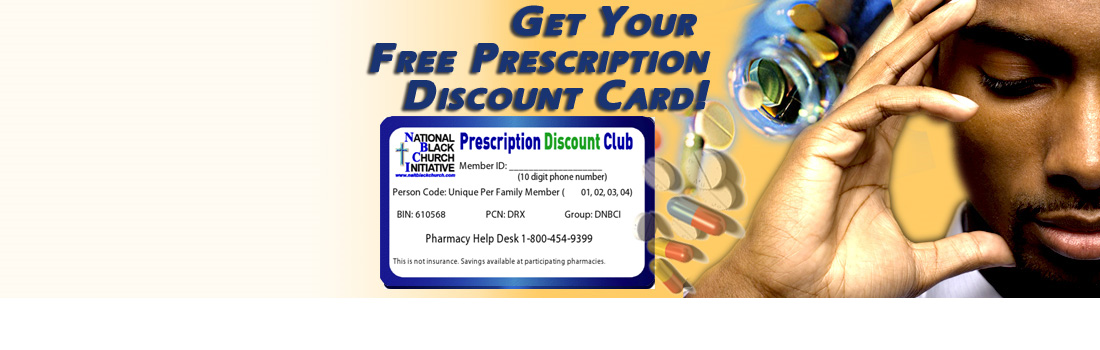Image of prescription card, distressed man