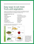 Easy Way To Eat More Fruits & Vegetables flyer