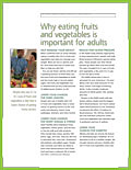 Why Eating Fruits and Vegetables is Important For Adults flyer