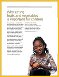 Why Eating Fruits and Vegetables is Important For Children flyer