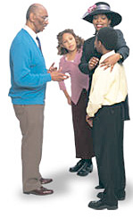 Each church chooses and trains members to be peer counselors.