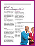 What's in Fruits and Vegetables flyer