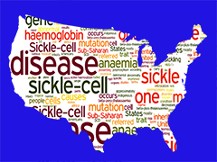 Word collage with Sickle Cell
