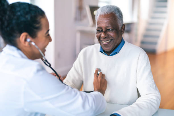 Man in consult with doctor