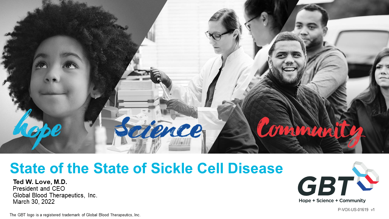 'State of the State of Sickle Cell' slides