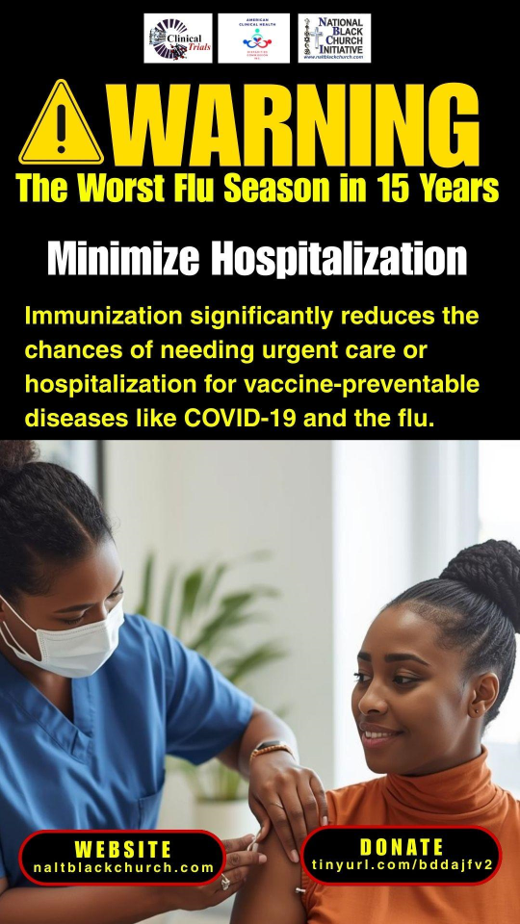 Minimize Hospitalization - Immunization significantly reduces the chances of needing urgent care of hospitalization for vaccine preventable diseases
