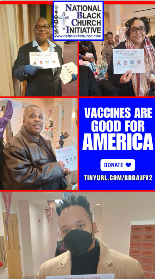 Vaccines are Good for America - Donate at tinyurl.com/bddajfv2