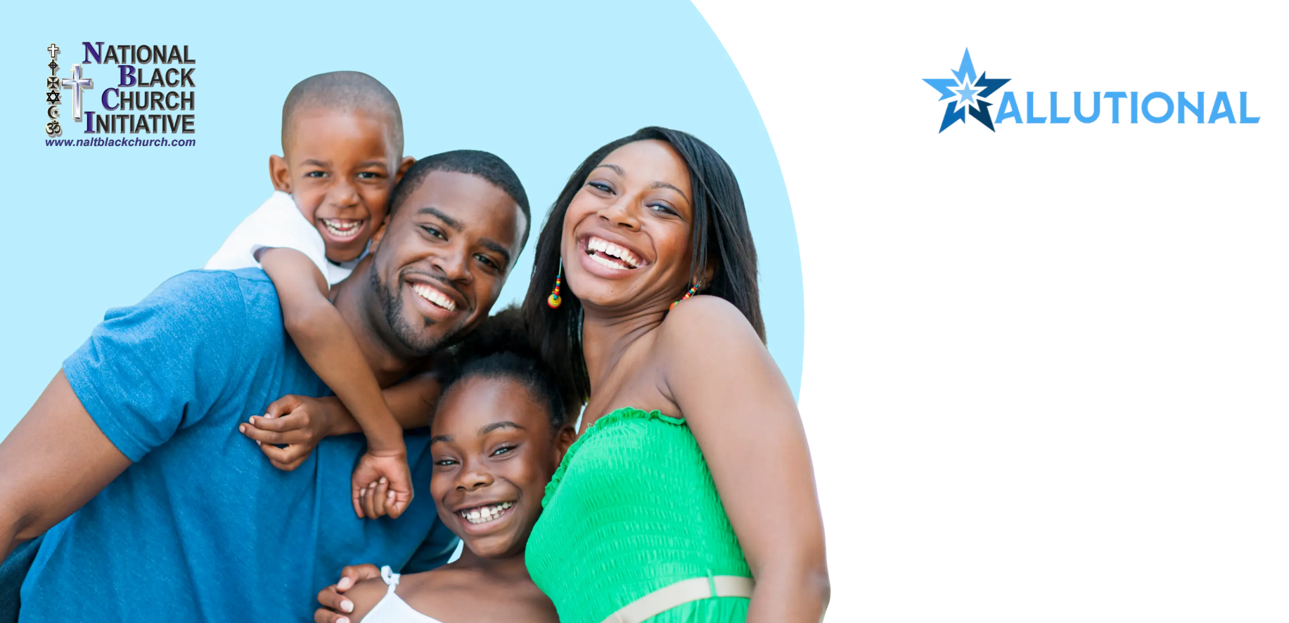 Allutional family image with logos