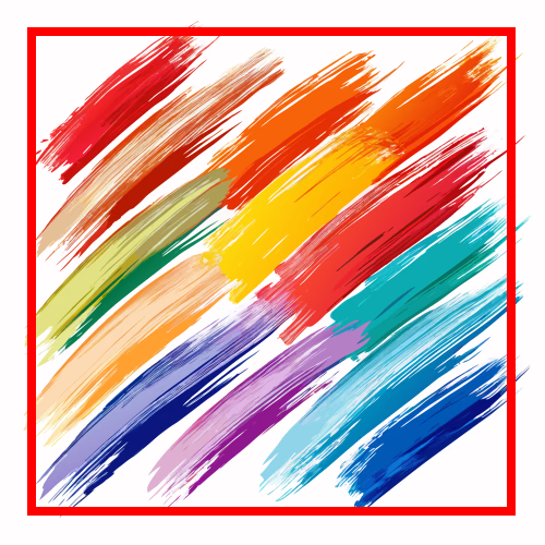 Another buncha paint with a square
